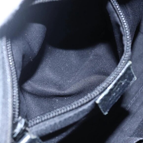 GUCCI GG Canvas Web Sherry Line Hand Bag Black Red Green 131228 Auth 152084 - Picture 15 of 16